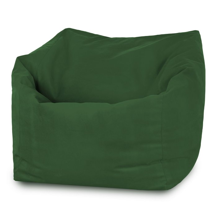 Dark green bean bag chair Amalfi velvet