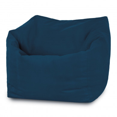 Navy blue bean bag chair Amalfi velvet