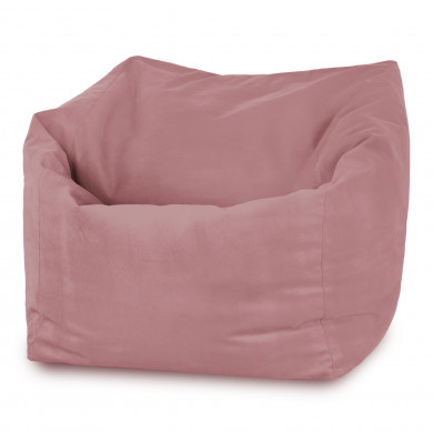 Pastel pink bean bag chair Amalfi velvet