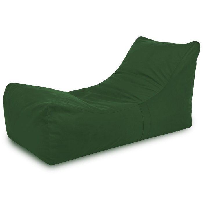 Dark green bean bag chair lounge Ateny velvet