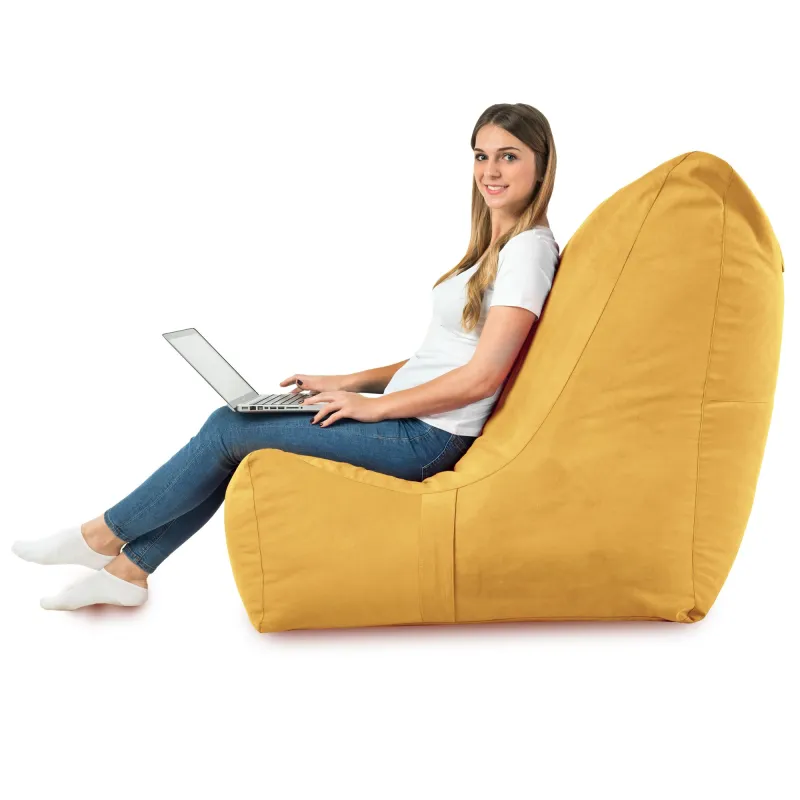Giant Adult Bean Bag XXL Lounge Chair Disinto - Soft Velvet – view 45