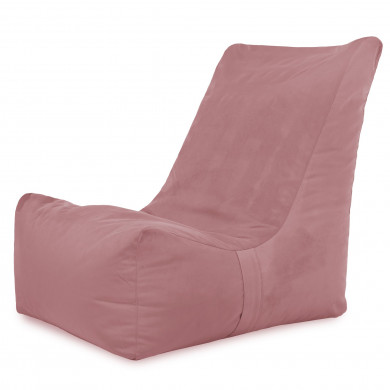 Pastel pink bean bag chair distinto velvet