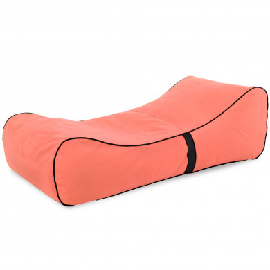 Coral bean bag chair lounge sole velvet