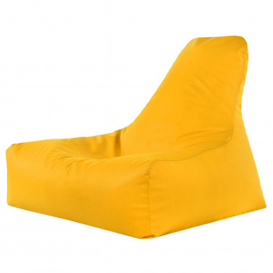 Yellow bean bag chair bali pu leather