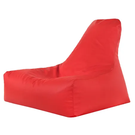 Stylish red bean bag chair for modern living spaces and relaxation