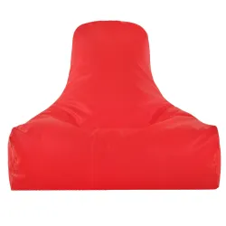 Versatile red bean bag chair suitable for kids' rooms and play areas