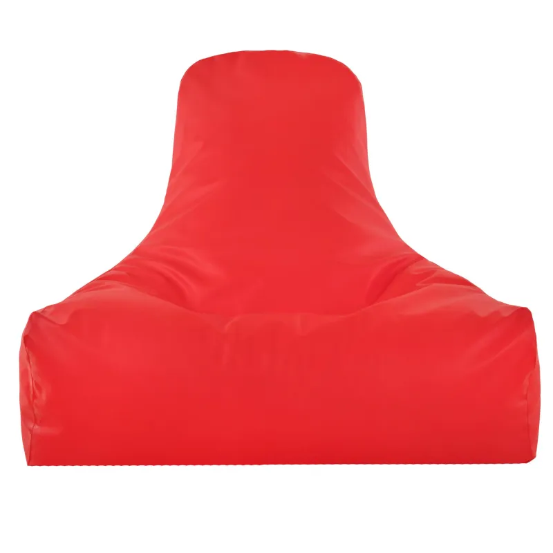 Versatile red bean bag chair suitable for kids' rooms and play areas