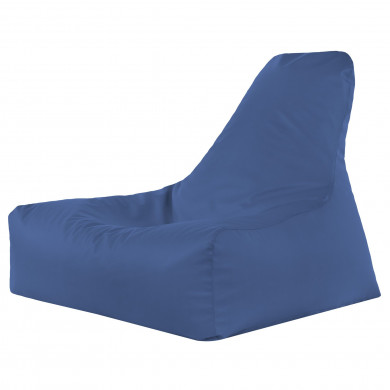 Blue bean bag chair bali pu leather