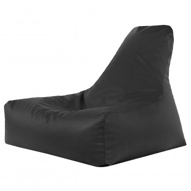 Black bean bag chair bali pu leather