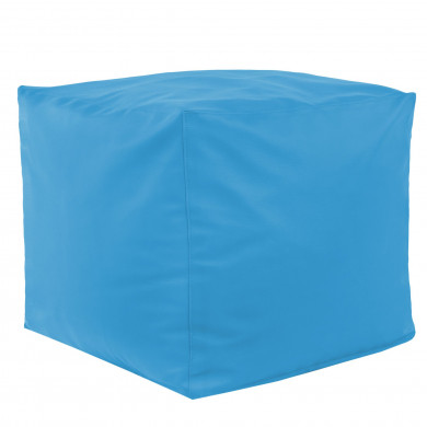 Azure pouf square pu leather