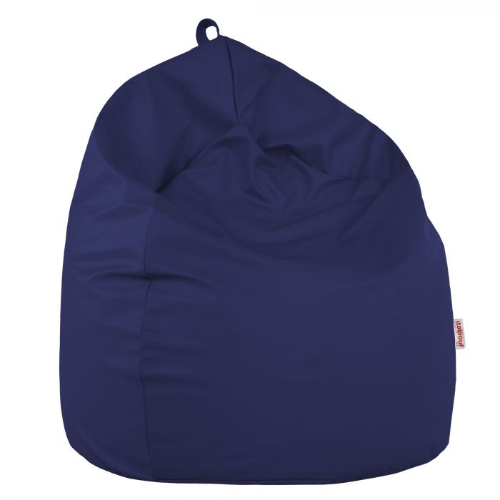 Navy blue Bean bag children pu leather