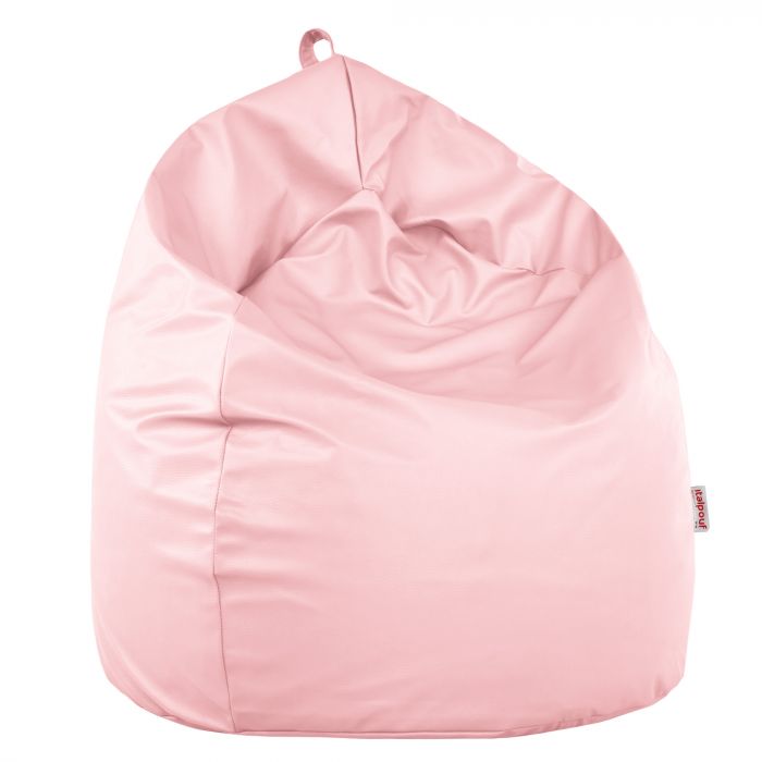 Metallic pink Bean bag children pu leather