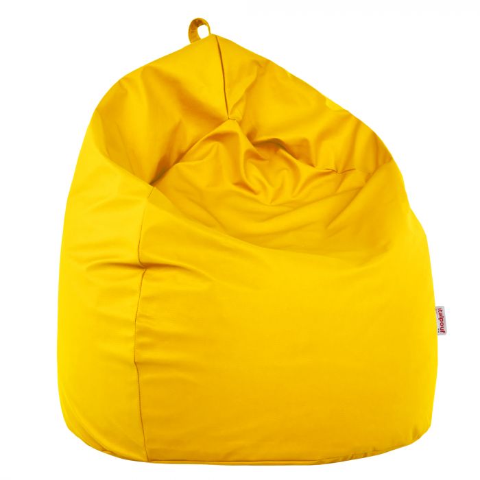 Bright yellow Bean bag children pu leather