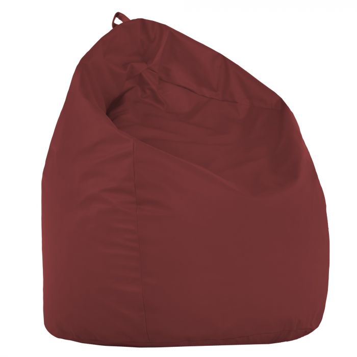 Dark red XL large bean bag pu leather