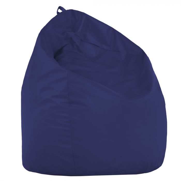 Navy blue XL large bean bag pu leather