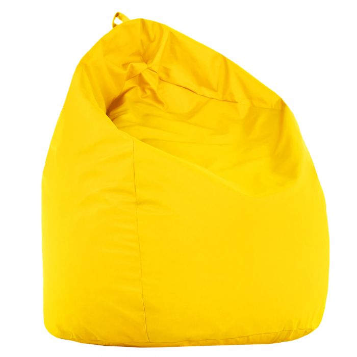 Bright yellow XL large bean bag pu leather