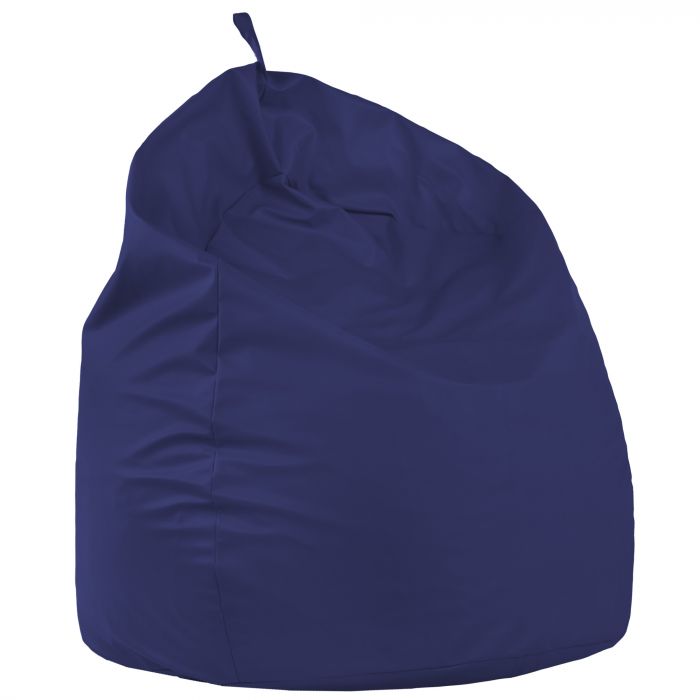 Navy blue bean bag XXL pu leather