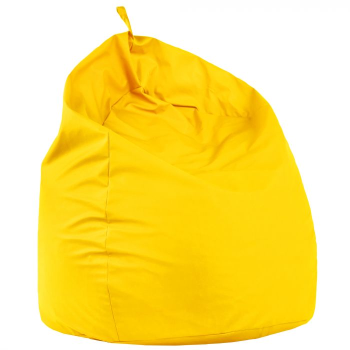 Bright yellow bean bag XXL pu leather