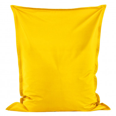 Bright yellow bean bag giant pillow pu leather