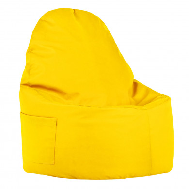 Bright yellow bean bag chair porto pu leather