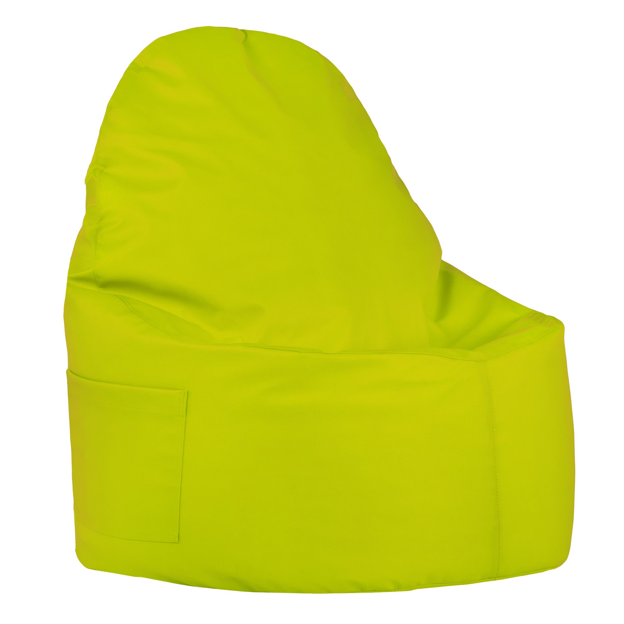 pu - bean Lime chair leather porto bag ITALPOUF