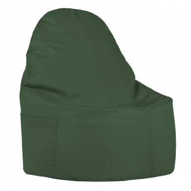 Dark green bean bag chair porto pu leather