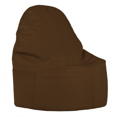 Brown bean bag chair porto pu leather