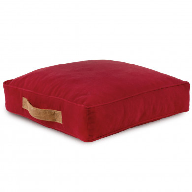 Red seat cushions velvet