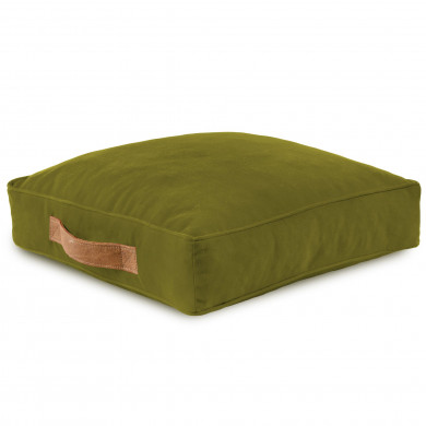 Green seat cushions velvet
