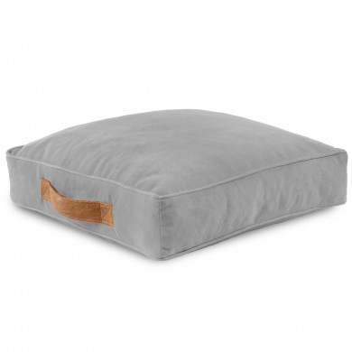 Light gray seat cushions velvet