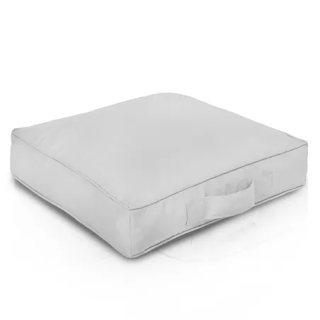 Waterproof white seat cushion for outdoor relaxation and comfort