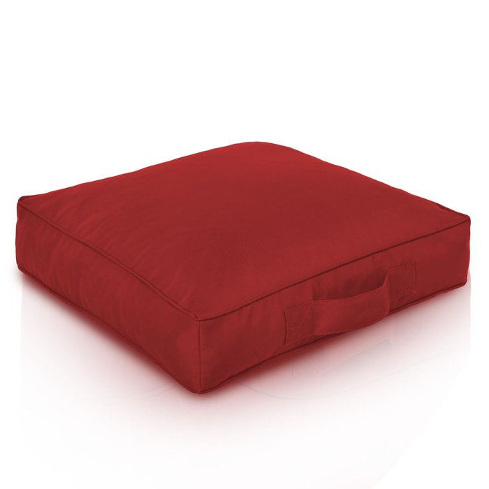 Dark red seat cushions outdoor
