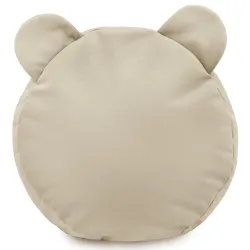 Round Footstool Pouffe Teddy Kids - Soft Velvet