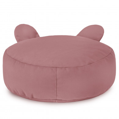Pastel pink footstool velvet
