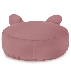 Round Footstool Pouffe Teddy Kids - Soft Velvet – view 20