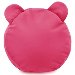 Round Footstool Pouffe Teddy Kids - Soft Velvet