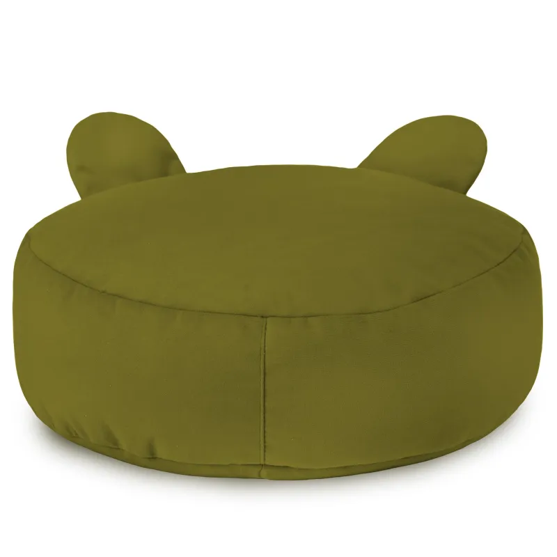 Round Footstool Pouffe Teddy Kids - Soft Velvet – view 23