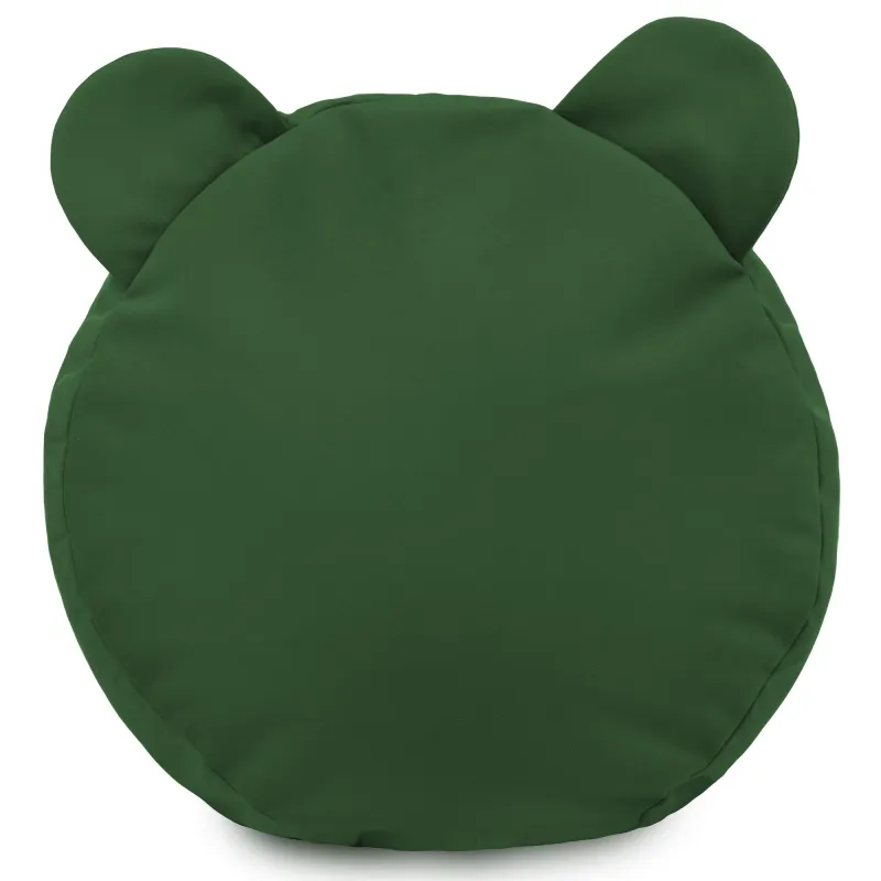 Round Footstool Pouffe Teddy Kids - Soft Velvet – view 8