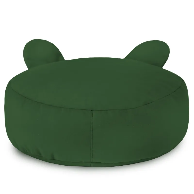 Round Footstool Pouffe Teddy Kids - Soft Velvet – view 24
