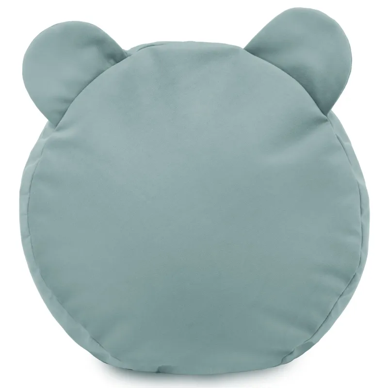 Round Footstool Pouffe Teddy Kids - Soft Velvet – view 9