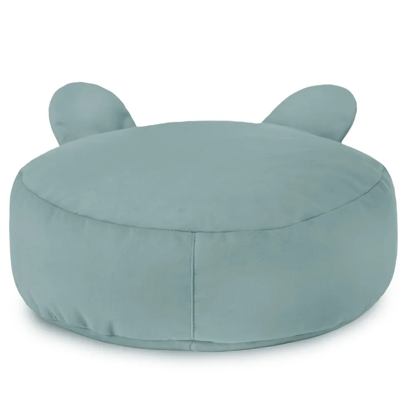 Round Footstool Pouffe Teddy Kids - Soft Velvet – view 25