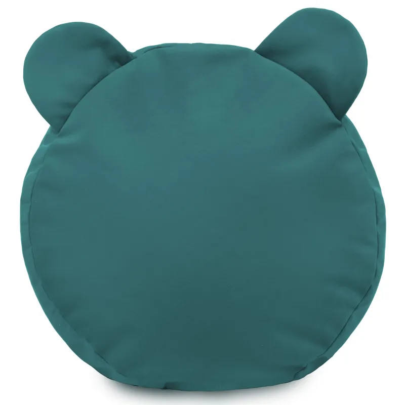 Round Footstool Pouffe Teddy Kids - Soft Velvet – view 10