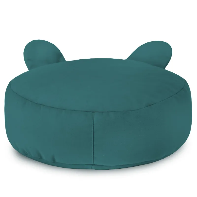 Round Footstool Pouffe Teddy Kids - Soft Velvet – view 26