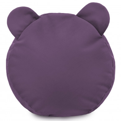 Purple footstool velvet