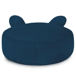 Round Footstool Pouffe Teddy Kids - Soft Velvet – view 28