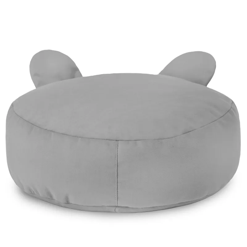 Round Footstool Pouffe Teddy Kids - Soft Velvet – view 29