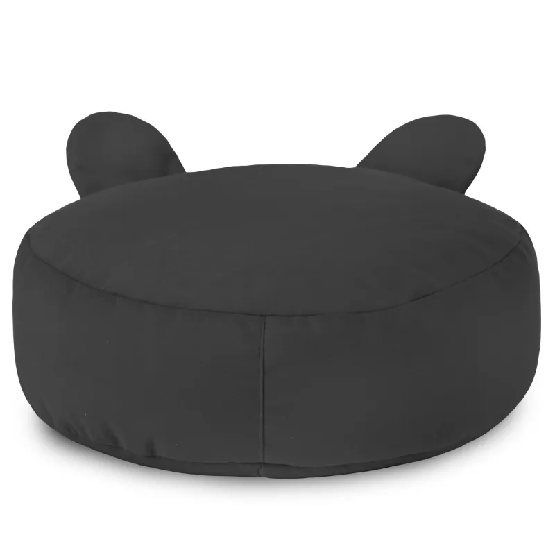 Round Footstool Pouffe Teddy Kids - Soft Velvet – view 31