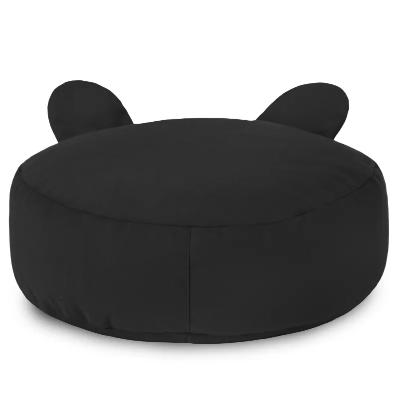 Round Footstool Pouffe Teddy Kids - Soft Velvet – view 32