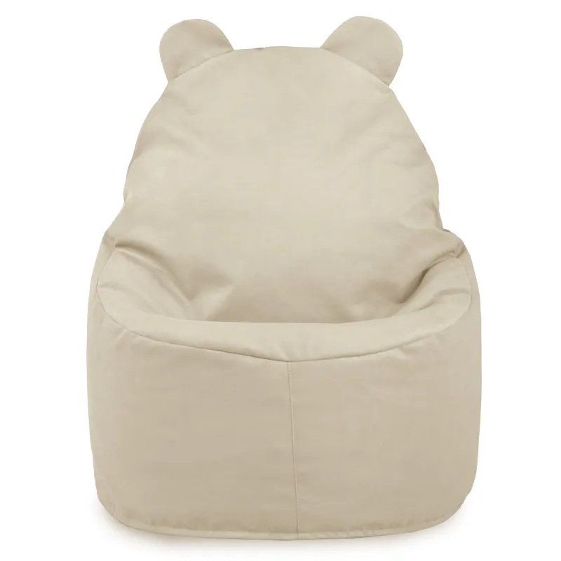 Comfortable pearl bean bag chair for kids' playtime and relaxation