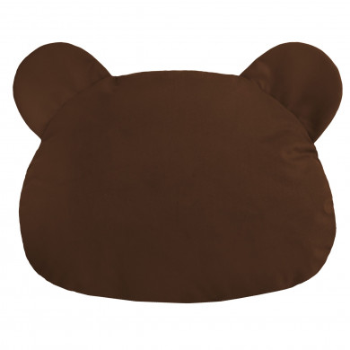 Brown pillow teddy velvet